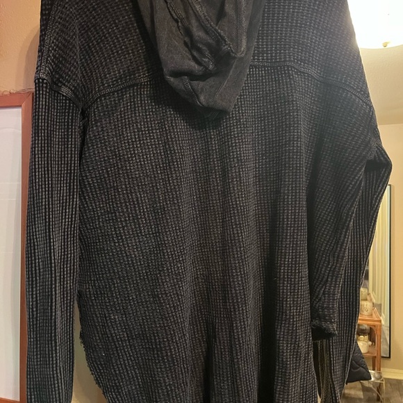 Free people one Black Cowl Neck Women's Sweater - Picture 2 of 5